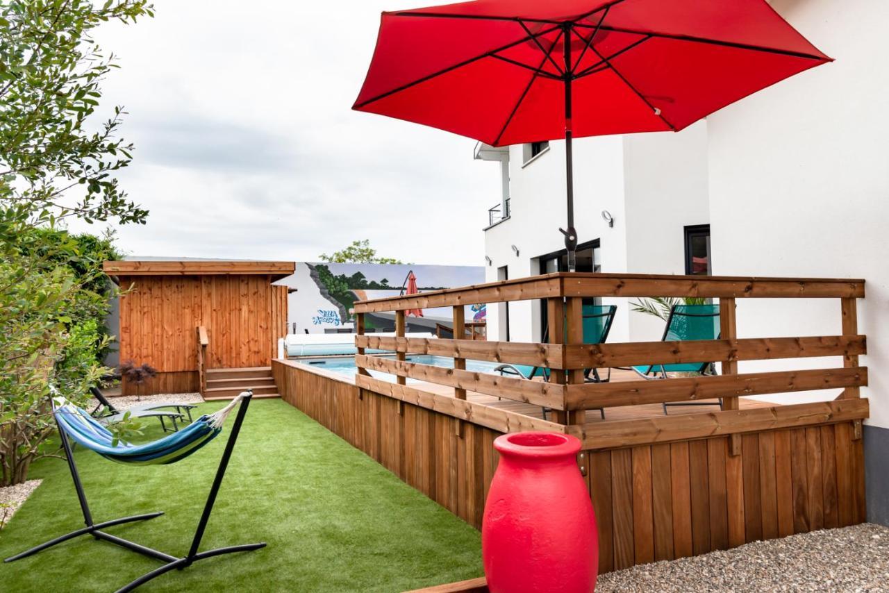 Frenchyhomes☆Villadeluxe☆Plage☆Piscine أنديرنو لي بان المظهر الخارجي الصورة